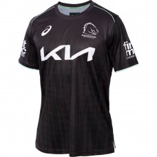 Brisbane Broncos 2025 NRL Black Training Tee