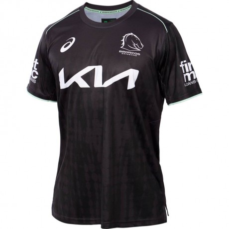 Brisbane Broncos 2025 NRL Black Training Tee