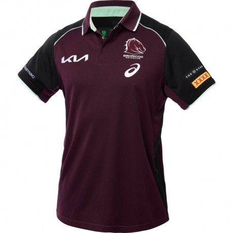 Brisbane Broncos 2025 Training Rugby Polo