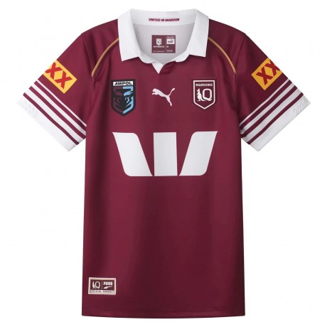 QLD Maroons 2025 State of Origin Home Jersey Kids