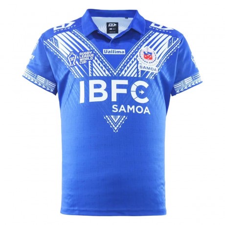 Samoa 2026 home rugby jersey front view