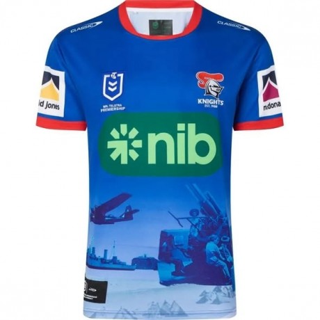2023 Newcastle Knights Mens ANZAC Rugby Jersey