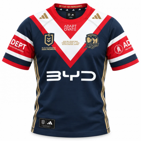 2026 Sydney Roosters Men's Premiers Rugby League Jersey